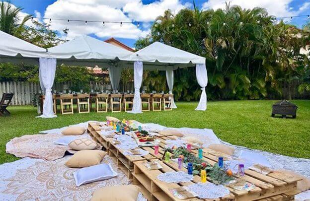 Cobertura de lona para eventos