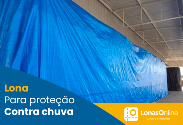 lona proteção contra chuva